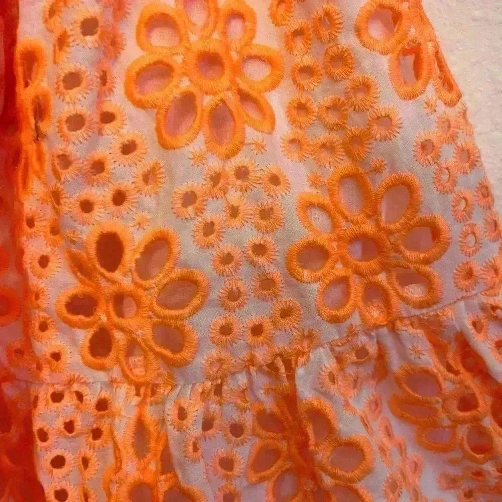 Lilly Pulitzer Kerrigan Dress in Cantaloupe Funflower Sz Medium - Picture 6 of 8